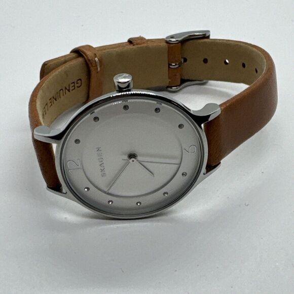 Skagen SKW1085 Women\'s Brown Leather Analog Dial Quartz Wrist Watch AEA234 main image 11